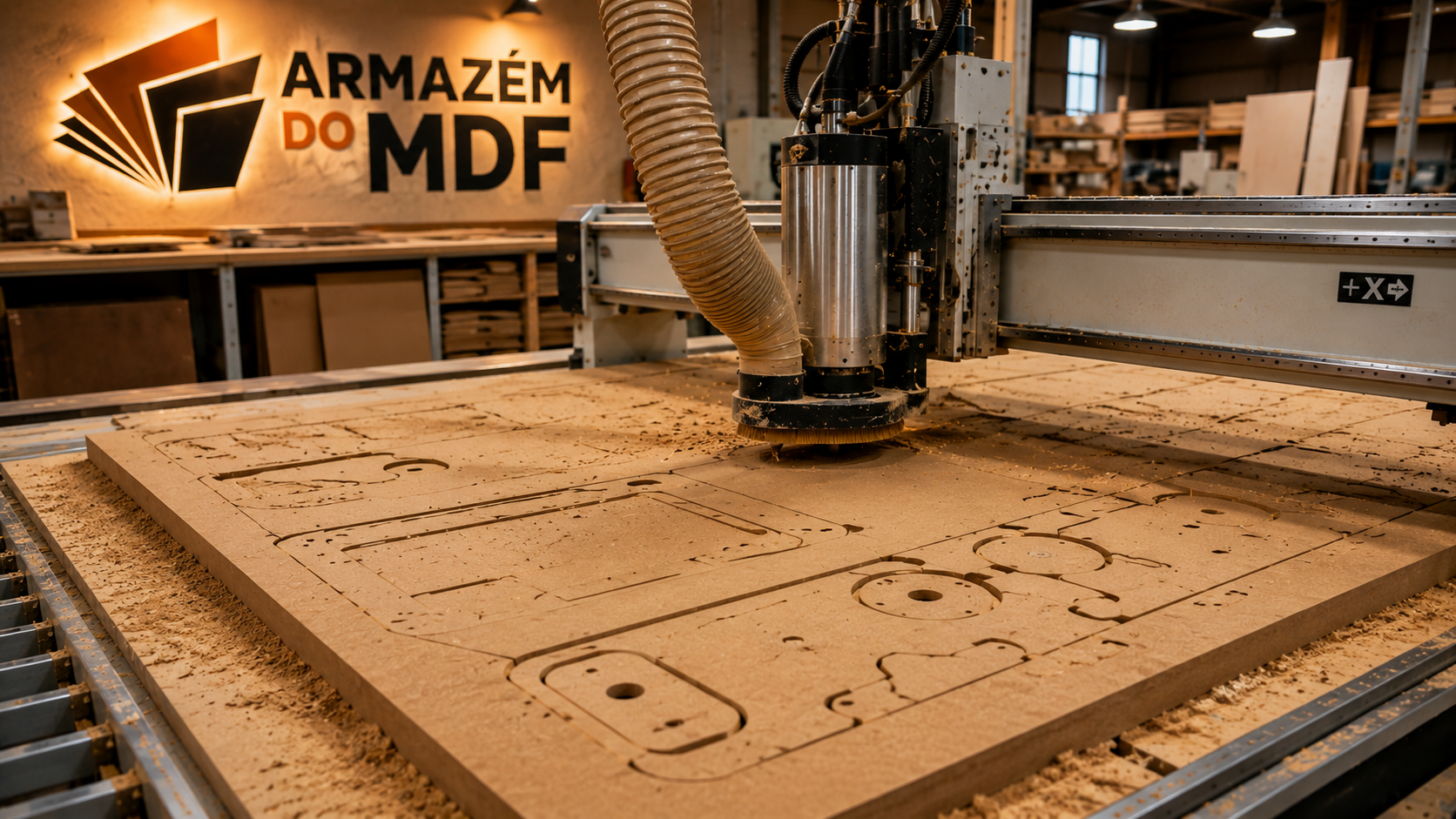 Usinagem router CNC em MDF